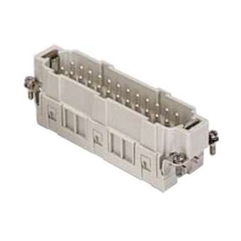 Insert mâle à lame de pression 24P+T 16A 500V - gabarit 104.27|Ilme-IL1CSEM24