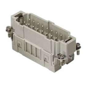 Insert mâle à lame de pression 16P+T 16A 500V - gabarit 77.27|Ilme-IL1CSEM16