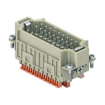 Insert mâle raccordement rapide 27P+T 10A - 400V- gabarit 77.27 - série CDSH|Ilme-IL1CDSHM27