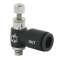 Régleur de débit manuel compact l'echappement 6- M5