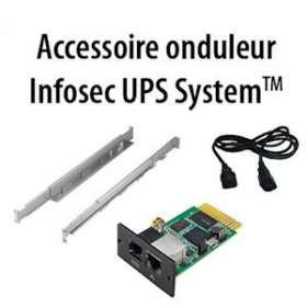 L8 RM C14 Bandeau distribution rackable 8 prises FR + câble alim IEC C14/sortie|Infosec communication-IN8L8RMC14