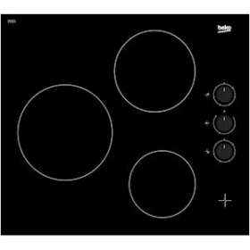 Table de cuisson, 3 Vitrocéramiques, 60 cm, Noir|Beko france-EKOHIC63100