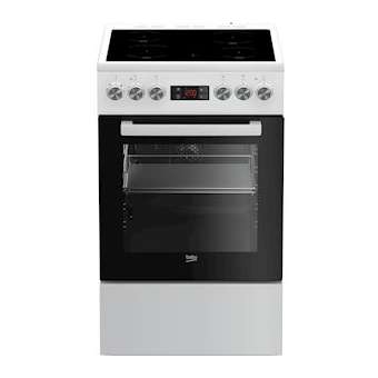 Cuisinière, Multifonctions, 60 L, A, Blanc|Beko france-EKOFSE57302GWC