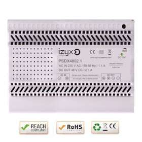 Alimentation rail DIN 7M 230V AC / 48V DC (48-56V) / 2,1A|-IZYPSDX4802.1