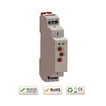 Relais temporisé 10 prog. rail DIN 1M 12V AC/DC à 230V AC/DC 0,1 sec. à 10 jours|-IZYTMD55U