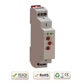 Relais temporisé 10 prog. rail DIN 1M 12V AC/DC à 230V AC/DC 0,1 sec. à 10 jours|-IZYTMD55U