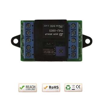 Module temporisation universel 12/24V AC/DC 1 à 60 sec/min Commande NO ou NF|-IZYTM200