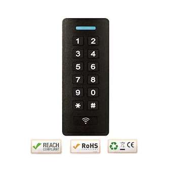 Clavier/Lecteur RFID ASK2 ABS IP66 125 KHz EM 12/24V AC/DC 999u 2R C2 Elec. D.|-IZYASK220C2EM-EC