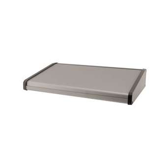 Boitier / Pupitre de table alu 1,5 mm / Côtés ABS Gris - 315 x 192 x 57/30 mm|-IZYDE1925730315