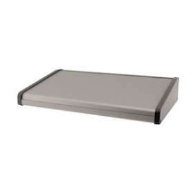 Boitier / Pupitre de table alu 1,5 mm / Côtés ABS Gris - 315 x 192 x 57/30 mm|-IZYDE1925730315