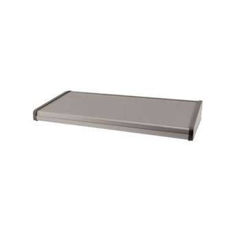 Boitier / Pupitre de table alu 1,5 mm / Côtés ABS Gris - 415 x 192 x 57/30 mm|-IZYDE1925730415
