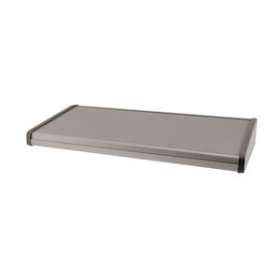 Boitier / Pupitre de table alu 1,5 mm / Côtés ABS Gris - 415 x 192 x 57/30 mm|-IZYDE1925730415