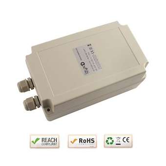 Alim. 230V AC / 12V DC / 1,5A boîtier ABS IP 65 180 x 105 x 80 mm 2 PE|-IZYPSDXWPB1201.5