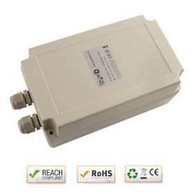 Alim. 230V AC / 24V DC (24-28V) / 2,5A boîtier ABS IP 65 180 x 105 x 80 mm 2 PE|-IZYPSDXWPB2402.5HE