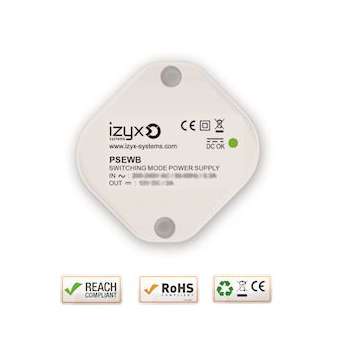 Alimentation miniature IP 65 230V AC / 24V DC / 0,75A - A fils|-IZYPSEWB240.75W