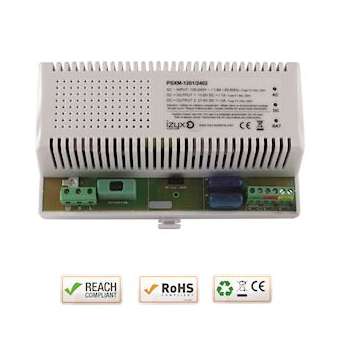 Module alim. charg. PSXM 10M 230V AC / 12V DC (13,8V) / 1A + 24V DC (27,6V) / 2A|-IZYPSXM-1201-2402