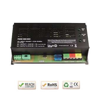 Module alim. charg. PSXM 14M 230V AC / 12V DC (13,8V) / 2A + 24V DC (27,6V) / 4A|-IZYPSXM-1202-2404