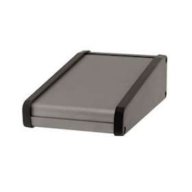 Boitier / Pupitre de table alu 1,5 mm / Côtés ABS Gris - 115 x 192 x 57/30 mm|-IZYDE1925730115