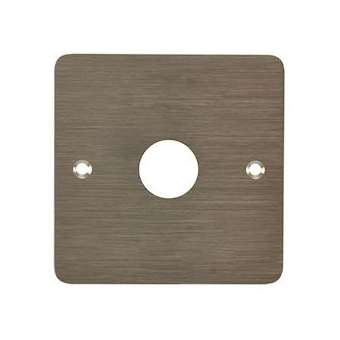 Plaque acier inoxydable 80 x 80 mm perçage diam. 19 mm|-IZYSSP200