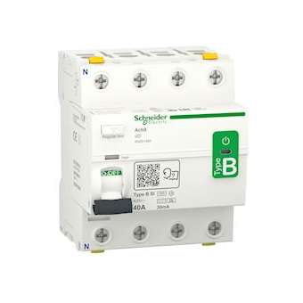 Acti9 iID - interrupteur différentiel - 4P - 40A - 30mA - type B - SI - 400V|Schneider Electric-SCHA9Z61440