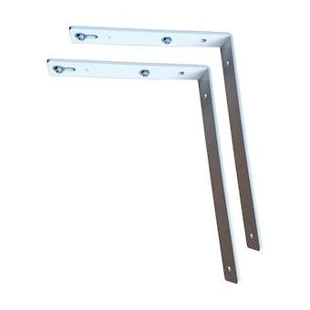 Equerres par 2 pour montage mural pour tous modèles radiateurs à ailettes (optio|Bhn thermique-BHN109002