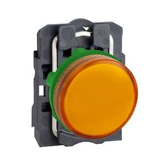 Harmony XB5 - voyant lumineux BA9s - D22 - orange - direct 250V max - vis étrie|Schneider Electric-SCHXB5AV65