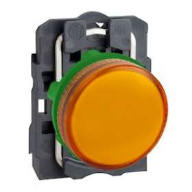 Harmony XB5 - voyant lumineux BA9s - D22 - orange - direct 250V max - vis étrie|Schneider Electric-SCHXB5AV65