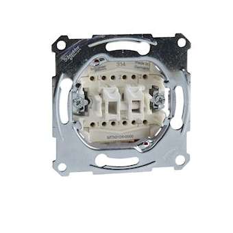 D-Life - interrupteur double va-et-vient - 10A - méca seul|Schneider Electric-SCHMTN3126-0000