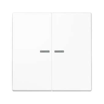 Enjoliveur double touche à voyant / LS 990 Blanc|Jung france-IUNLS995KO5WW