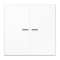 Enjoliveur double touche à voyant / LS 990 Blanc