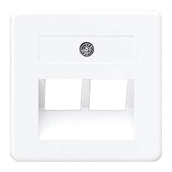 Enjoliveur pour mécanismes IAE/UAE / 50x50 mm Blanc|Jung france-IUN169-2UAEWW