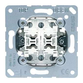 Mécanisme Double BP 2 inverseurs, fixation à vis|Jung france-IUN539EU