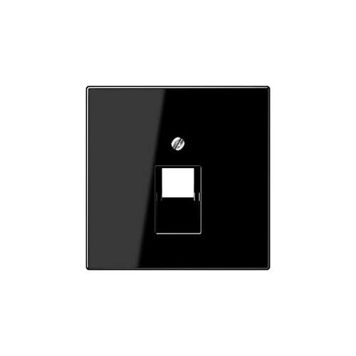 Enjoliveur double interrupteur noir brillant LS990 JUNG