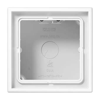 Boîtier saillie avec cadre 1 poste / LS 990 Blanc|Jung france-IUNLS581AWW