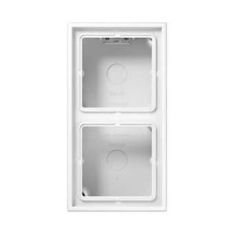 Boîtier saillie avec cadre 2 postes / LS 990 Blanc|Jung france-IUNLS582AWW