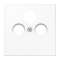 Enjoliveur pour prise TV-FM-SAT / LS 990 Blanc