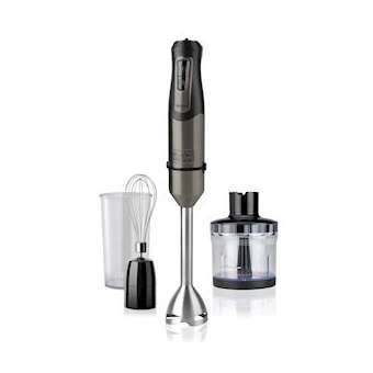 Mixeur plongeant 1000W Inox avec accessoires - BXHBA1000E|Black + Decker PEM-LU6BXHBA1000E