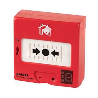 Alarme incendie - Déclencheur manuel à membrane déformable - Radio Fréq. à pil..|Kaufel-KAU534131