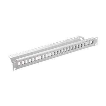 Patch panel 19' 1RU, 24 port without jack, light grey RAL 7035|Kerpen Datacom gmbh-KEK9A501200