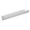 Patch panel 19' 1RU, 24 port without jack, light grey RAL 7035
