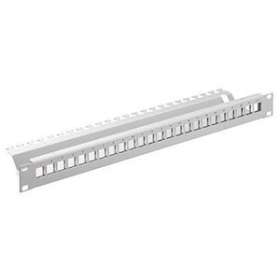 Patch panel 19' 1RU, 24 port without jack, light grey RAL 7035|Kerpen Datacom gmbh-KEK9A501200