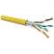 Câble CAT6A 4 paires AWG23 U/FTP LSOH-FR Cca, Jaune (touret de 500 m)