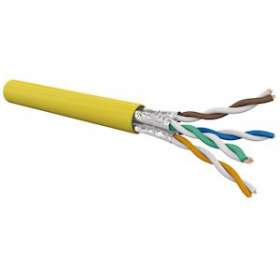 Câble CAT6A 4 paires AWG23 U/FTP LSOH-FR Cca, Jaune (touret de 500 m)|Gigamedia-GGMC6AUF4PFRT5