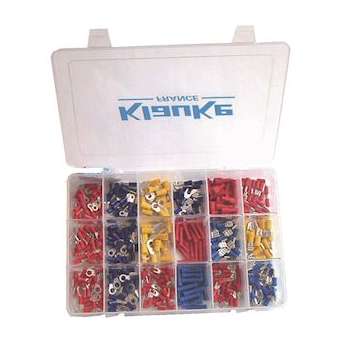 Boite d'assortiment d'embouts pré-isolés, 10 références, 1400 pièces|Klauke-KKEDTBOX