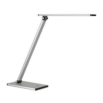 Lampe Led pliable bras orientable variateur d'intensité TERRA Unilux gris met|Kos Lighting-LEU400077409
