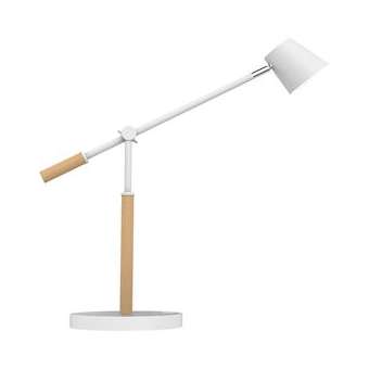 Lampe led variateur intensité chargeur USB VICKY blanc hetre|Kos Lighting-LEU400110084