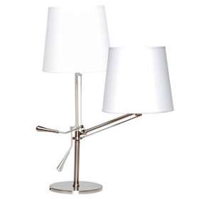 Lampe INCLINEA ULX led gris abat jour blc|Kos Lighting-LEU400032358