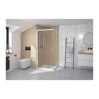 Supra Angle Gauche 90 Blanc Transparent|Blanc aqua production-BL5PA1582BTNG