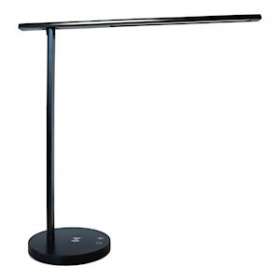 Lampe Led variat d'intensité et de tDEG de couleur chargeur QI et USB DIVA noir|Kos Lighting-LEU400124560