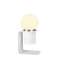 TONILA, lampe à poser intérieure, blanc/alu, LED, 1,6W, 2700K, sans fil